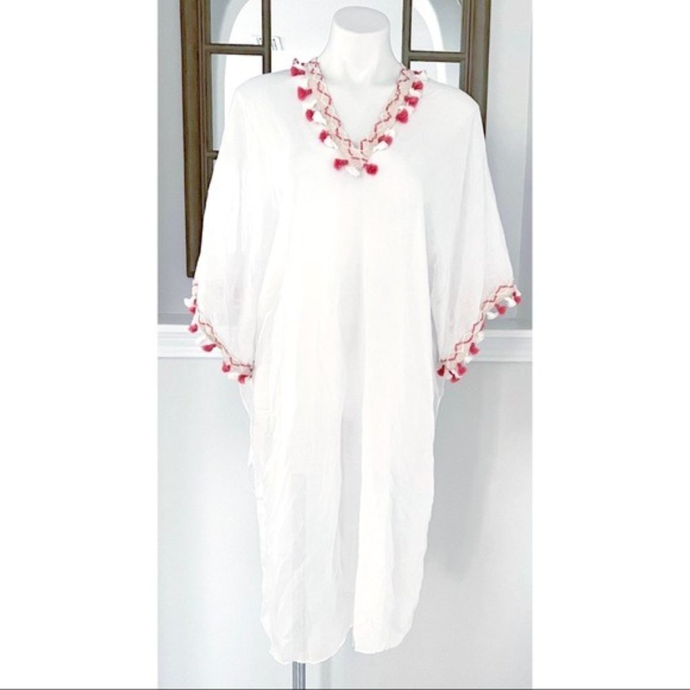 Lulla by Bindya Swim Cover Up White One Size NWT